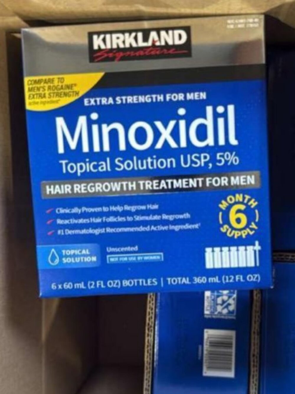 Minoxidil 5% Kirkland Hair Growth Solution | 6 Month Supply | New Sealed